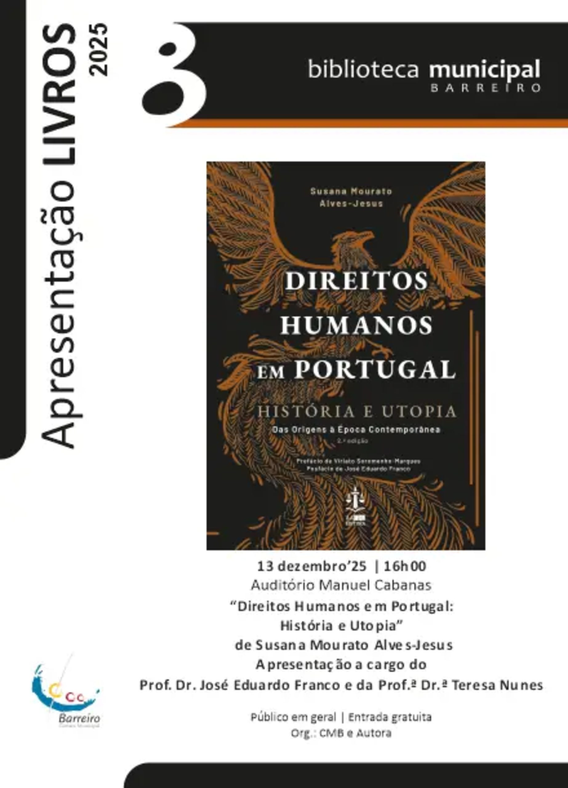 Apresentação do livro “Direitos Humanos em Portugal: História e Utopia”